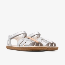 Camper Silver / White Sandals Kids - Twins Online Ireland | ULNKR2984